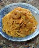 トマトペーストでクリームパスタ