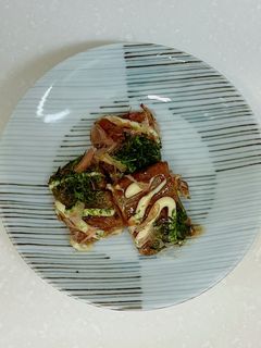 お好み焼き風こんにゃく焼き-レシピのメイン写真