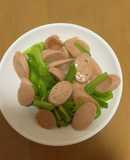 ピーマン炒め(味付けは餃子のタレ)