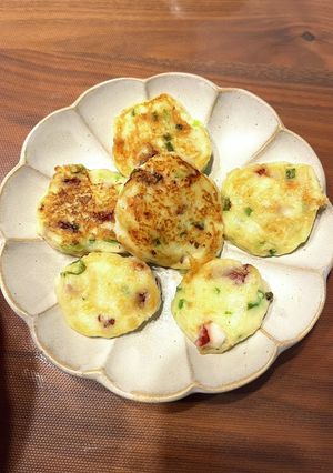 簡単、たこと、はんぺん、豆腐チーズ焼き-レシピのメイン写真