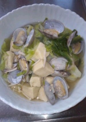 ｱｻﾘとｷｬﾍﾞﾂの高野豆腐煮☆”．：*-レシピのメイン写真