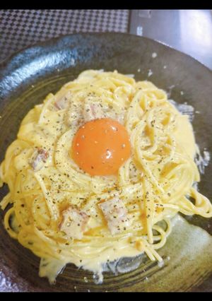 生クリーム不要！濃厚カルボナーラ-レシピのメイン写真