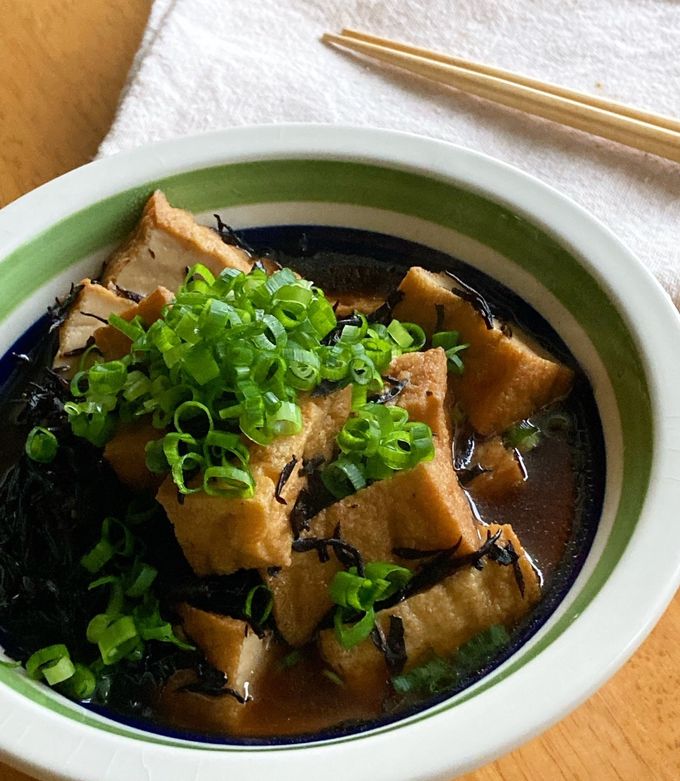 クックパッド 厚揚げとひじきの甘辛煮＊ by sacchiん 【クックパッド】 簡単おいしい