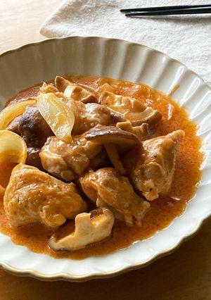 ケチャップで!*鶏肉のトマトクリーム煮-レシピのメイン写真