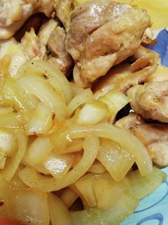 簡単鶏もも肉と玉ねぎのクミンパウダー炒め-レシピのメイン写真