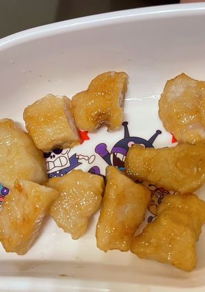 幼児食(鶏むね肉のしっとり生姜焼き)-レシピのメイン写真