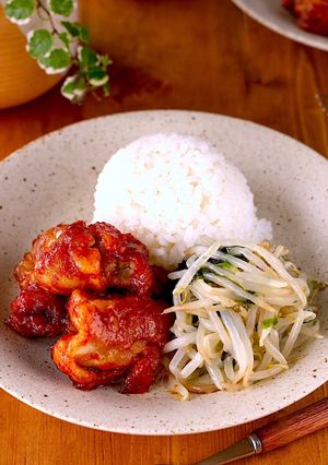 同時に2品♪鶏チリともやしの海苔ナムル-レシピのメイン写真