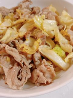 豚肉とキャベツのめんつゆオイスター炒め-レシピのメイン写真