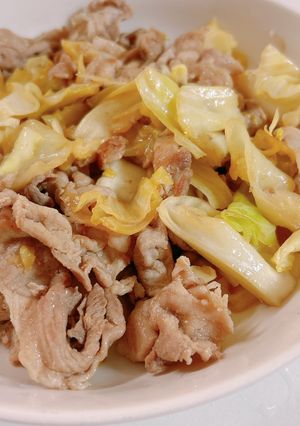 豚肉とキャベツのめんつゆオイスター炒め-レシピのメイン写真