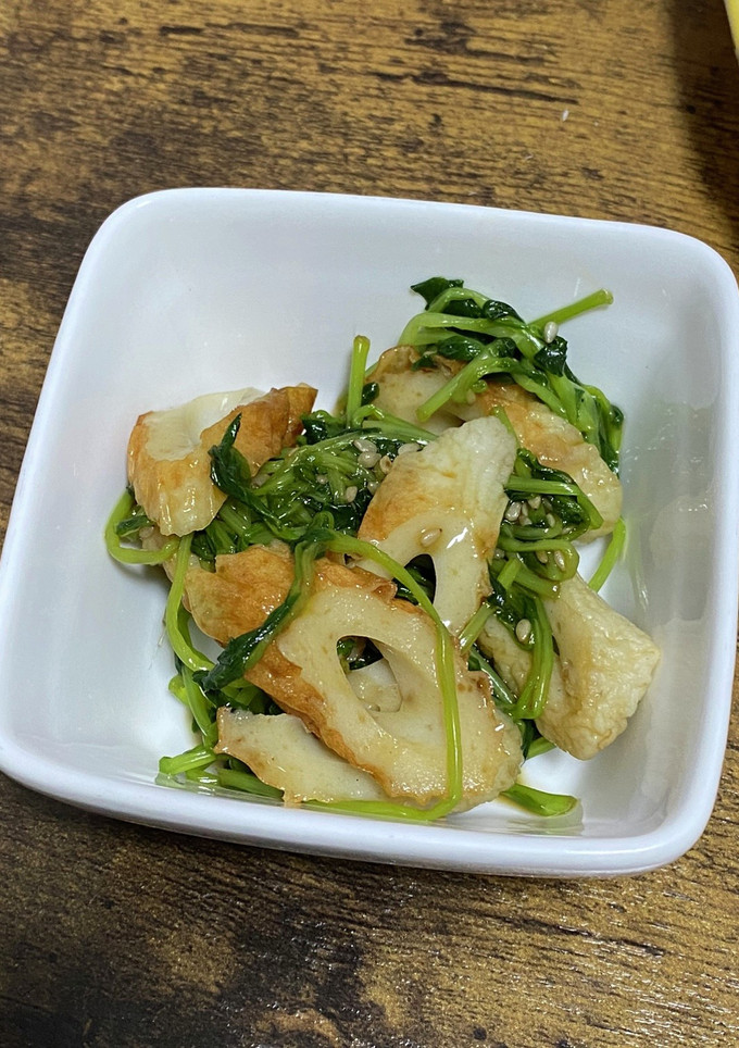 豆苗とちくわ＊レンジで簡単副菜-レシピのメイン写真