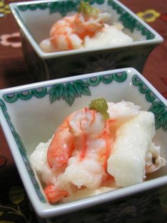 長芋と海老の山葵和え-レシピのメイン写真