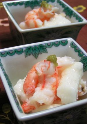長芋と海老の山葵和え-レシピのメイン写真