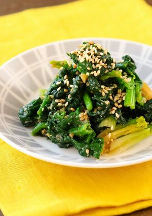 ほうれん草のさっぱり胡麻味噌和え-レシピのメイン写真