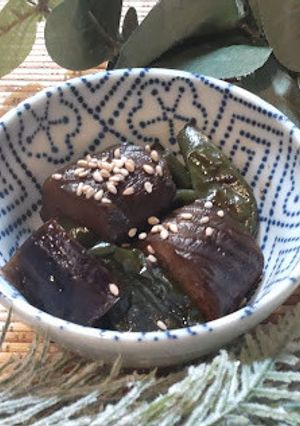 なすとピーマンの味噌煮風-レシピのメイン写真
