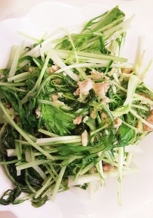 水菜とツナの味噌炒め-レシピのメイン写真
