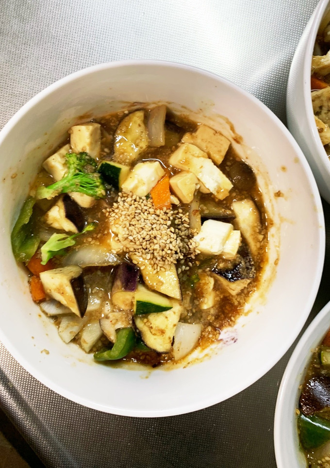 肉無豆腐コク旨濃厚焼肉のたれ味野菜炒め-レシピのメイン写真