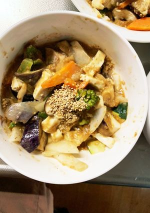 肉無豆腐簡単さっぱり焼肉のたれ味野菜炒め-レシピのメイン写真
