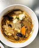 茄子椎茸中華風万能ソース味豆腐八宝菜風