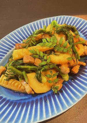 たけのことたらの芽の味噌炒め-レシピのメイン写真