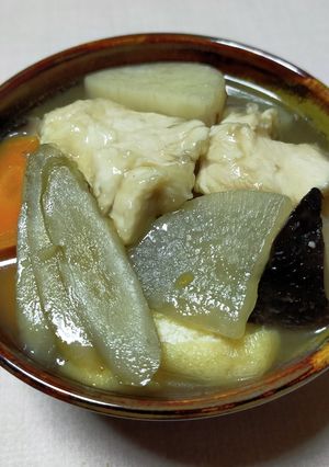 ささみ入り治部煮風けんちん汁-レシピのメイン写真