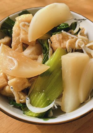 調味はポン酢のみ！簡単かぶとしらすの煮物-レシピのメイン写真