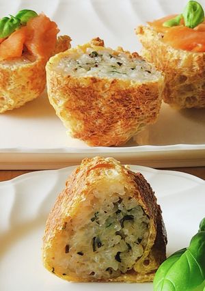 パリ焼きおにぎり☆行楽弁当☆油揚げ-レシピのメイン写真