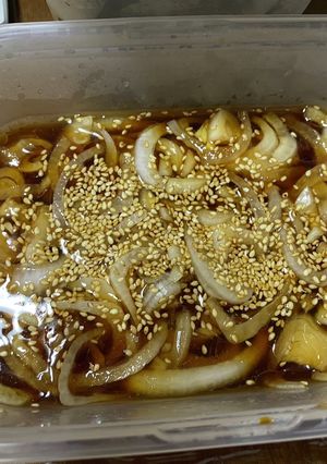 レンジで新玉ねぎ漬け-レシピのメイン写真