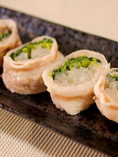 ベジ♪レンジで!もやしと豆苗の肉巻き-レシピのメイン写真
