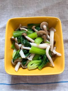 青菜ときのこのオイル和え-レシピのメイン写真