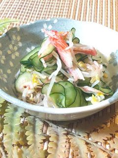 かにかまきゅうりもやしの和え物-レシピのメイン写真