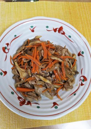豚バラ肉と舞茸の中華炒め-レシピのメイン写真