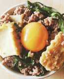 ニラ厚揚げ☆スタミナそぼろ丼☆たんぱく質