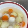 電解水素水でつくる根菜類の元気スープ