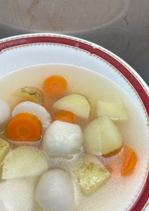電解水素水でつくる根菜類の元気スープ-レシピのメイン写真