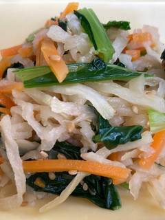 切干大根のごまじょうゆ#豊明市学校給食-レシピのメイン写真