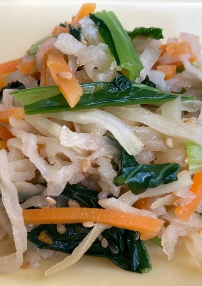 切干大根のごまじょうゆ＃豊明市学校給食-レシピのメイン写真