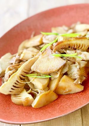 簡単♪筍と豚バラ肉の煮物／甘辛煮-レシピのメイン写真