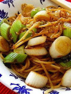 *カリカリじゃこと長葱の和風パスタ*-レシピのメイン写真