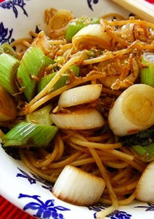 *カリカリじゃこと長葱の和風パスタ*-レシピのメイン写真