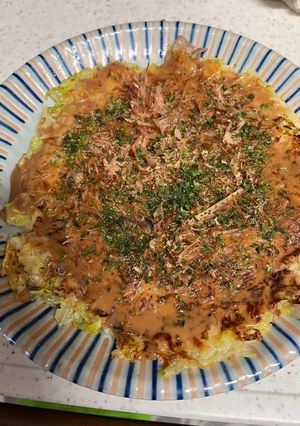 ふわふわ春キャベツのお好み焼き-レシピのメイン写真