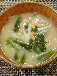 青菜と切り干し大根の納豆汁-レシピのメイン写真