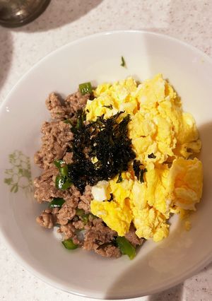 10分でそぼろ丼-レシピのメイン写真