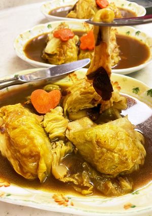 チーズりんごとろ〜り♡カレーキャベロール-レシピのメイン写真