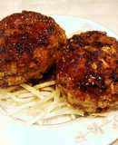 キャベツと玉ねぎのシンプル焼肉ハンバーグ
