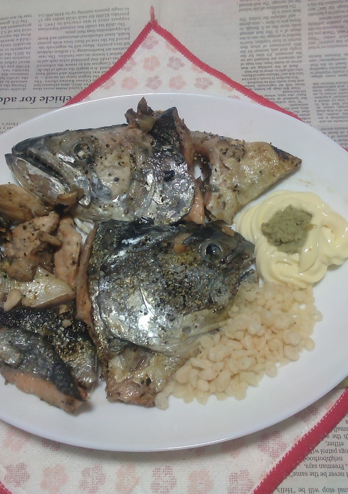 サクラマスのアラの塩焼きのタパス-レシピのメイン写真