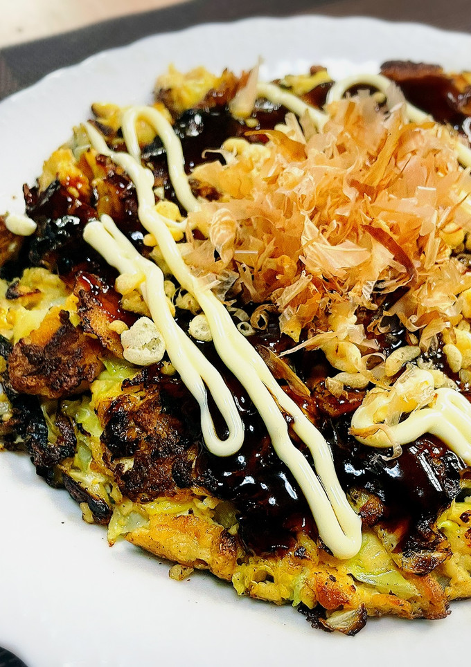 超簡単しかも糖質オフ！厚揚げのお好み焼き-レシピのメイン写真