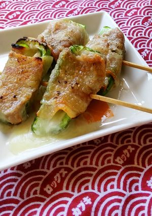 とろけるチーズの肉巻きピーマン串焼き♪-レシピのメイン写真