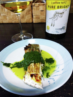 ヒラ(曹白魚)の山椒ソース焼き(スズキ)-レシピのメイン写真