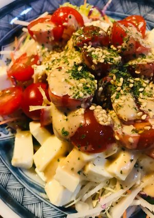 プチトマトのサラダ●ミニ豆腐&炒りゴマ-レシピのメイン写真