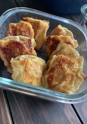 鶏ひき肉と大葉のたぬき焼き-レシピのメイン写真